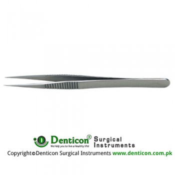 Jewelers Forcep 1#Straight,0.1 x 0.6mm tips 12cm